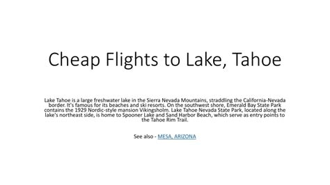 flights from seattle to lake tahoe|Find Cheap Flights from Seattle to Tahoe City .